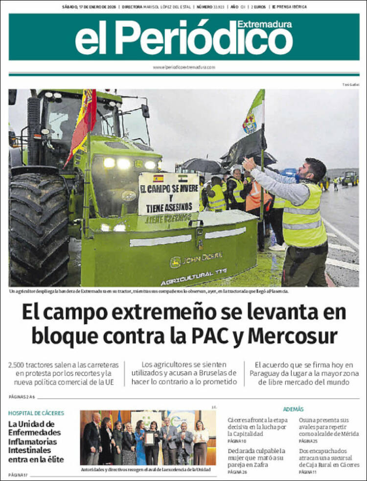 Portada de El Periódico de Extremadura (Spain)