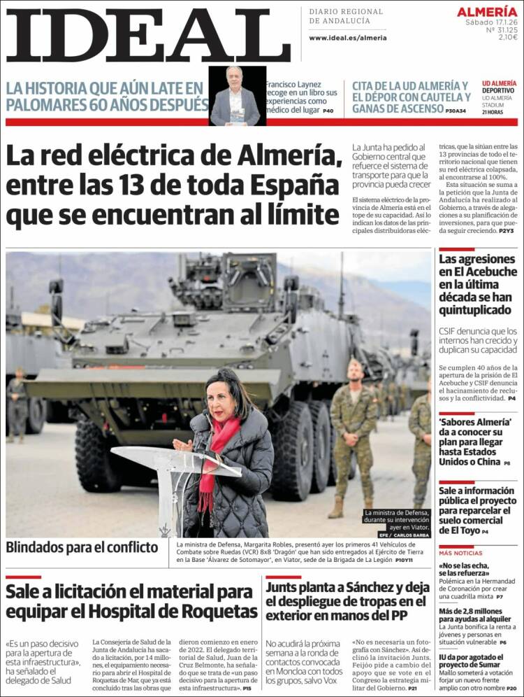 Portada de Ideal Almeria (Spain)