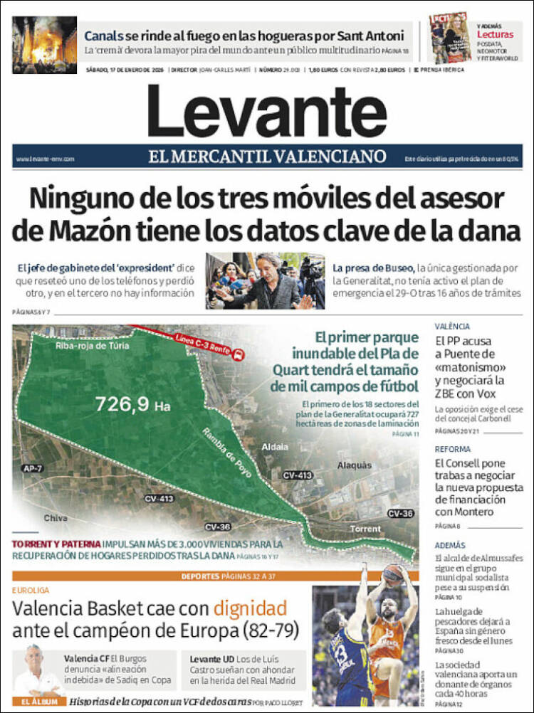 Portada de Levante (Espa&ntilde;a)