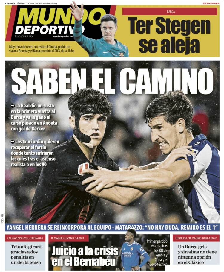 Portada de Mundo Deportivo Gipuzkoa (Spain)