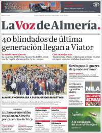 Portada de La Voz de Almería (Spain)