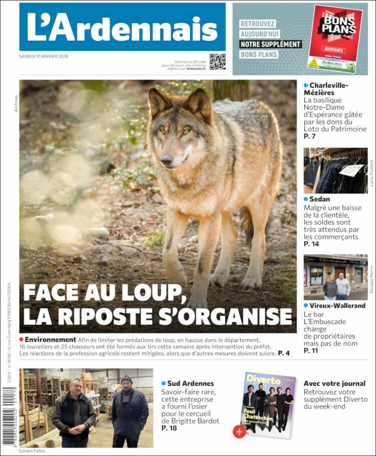 Portada de L'Ardenais (Francia)