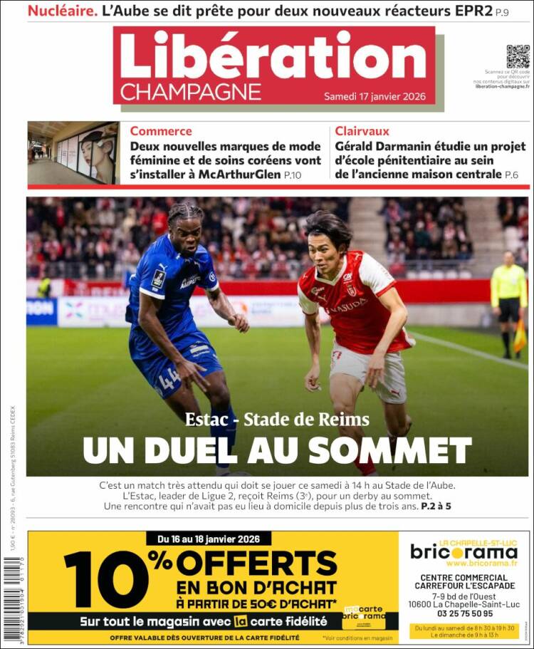 Portada de Libération Champagne (Francia)
