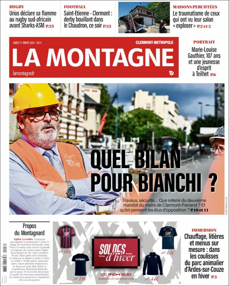 Portada de La Montagne (Francia)