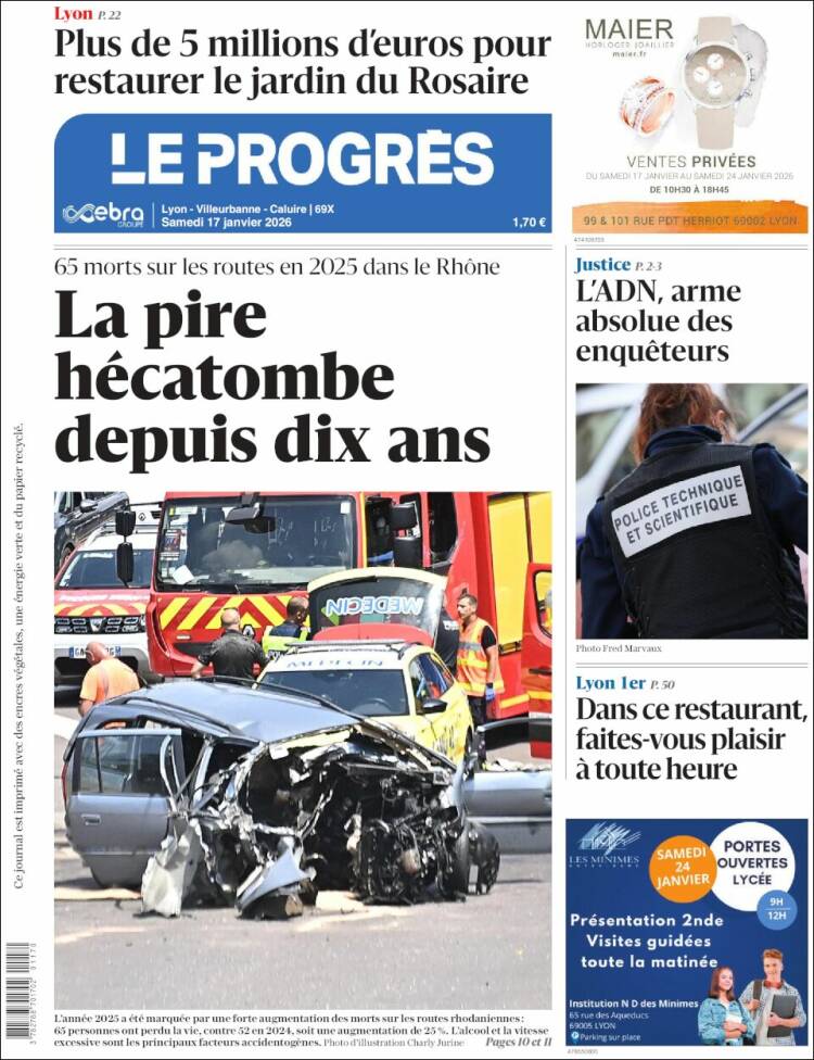 Portada de Progres de Fecamp (Francia)