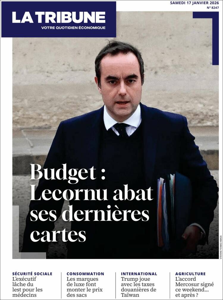 Portada de La Tribune (Francia)