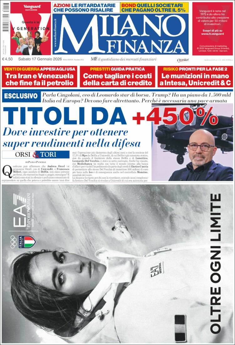 Portada de Milano Finanza (Italy)