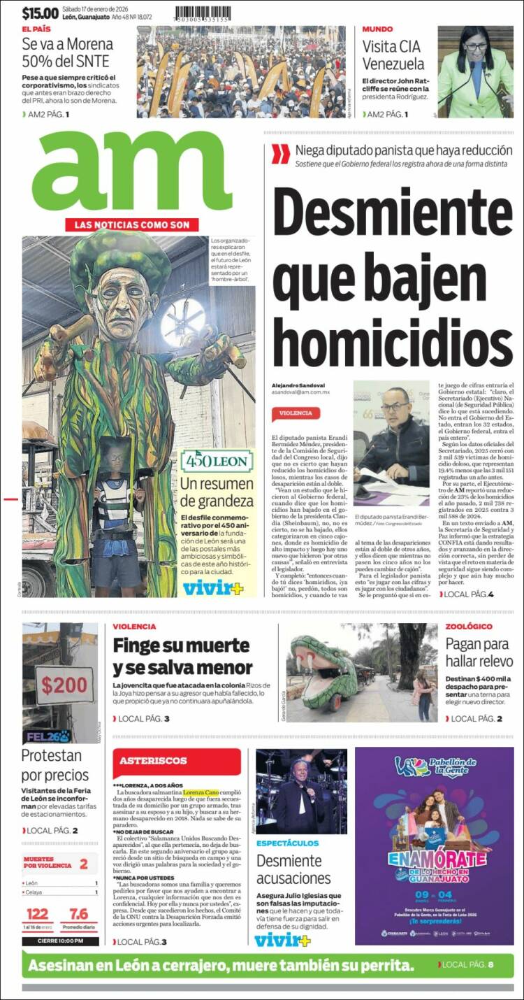 Portada de Al Día A.M. (M&eacute;xico)