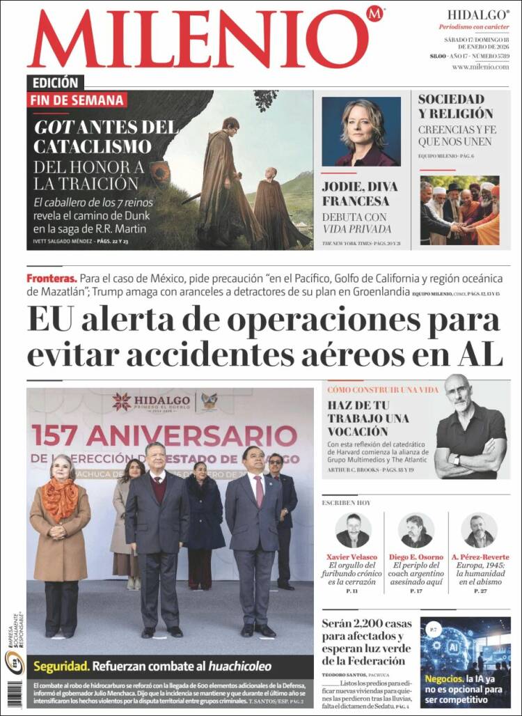 Portada de Milenio de Hidalgo (M&eacute;xico)