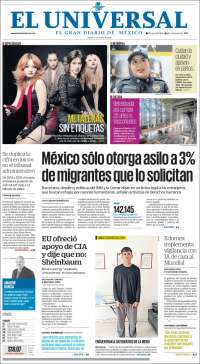 Portada de El Universal (Mexico)