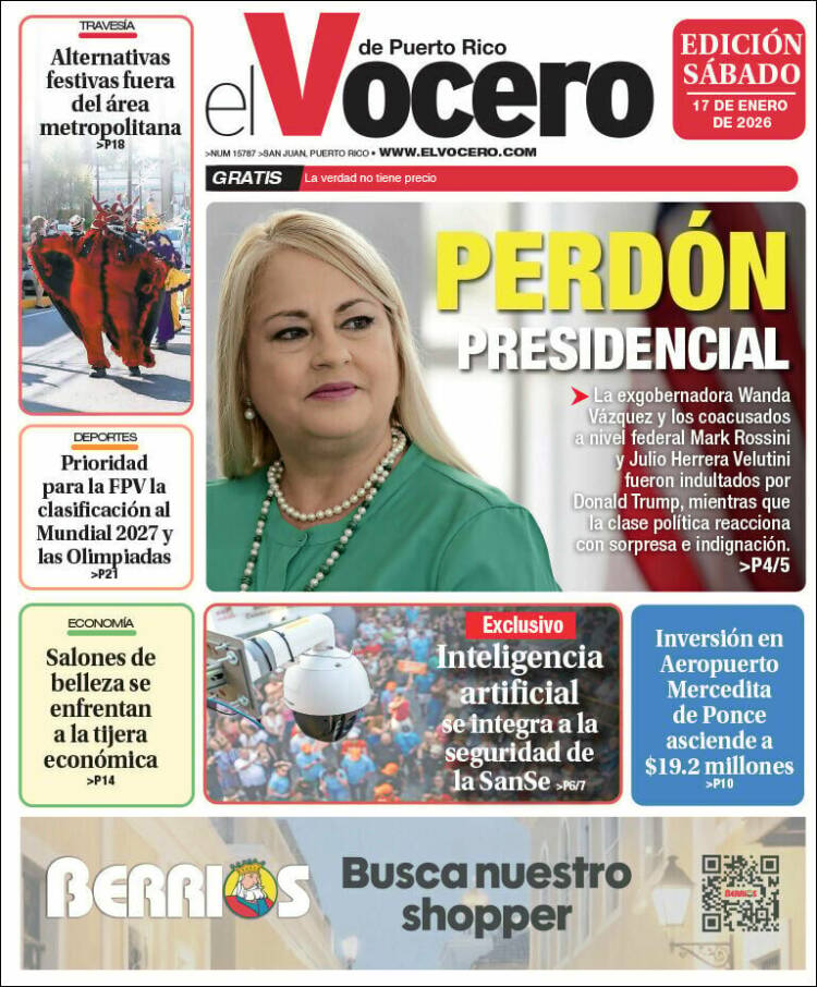 Portada de Vocero (Puerto Rico)