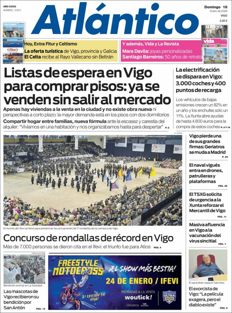 Portada de Atlántico Diario (Espa&ntilde;a)