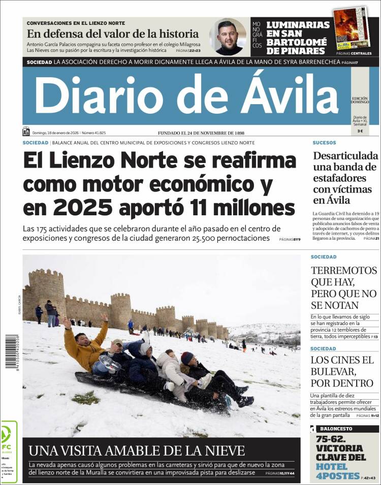 Portada de Diario de Ávila (Espa&ntilde;a)