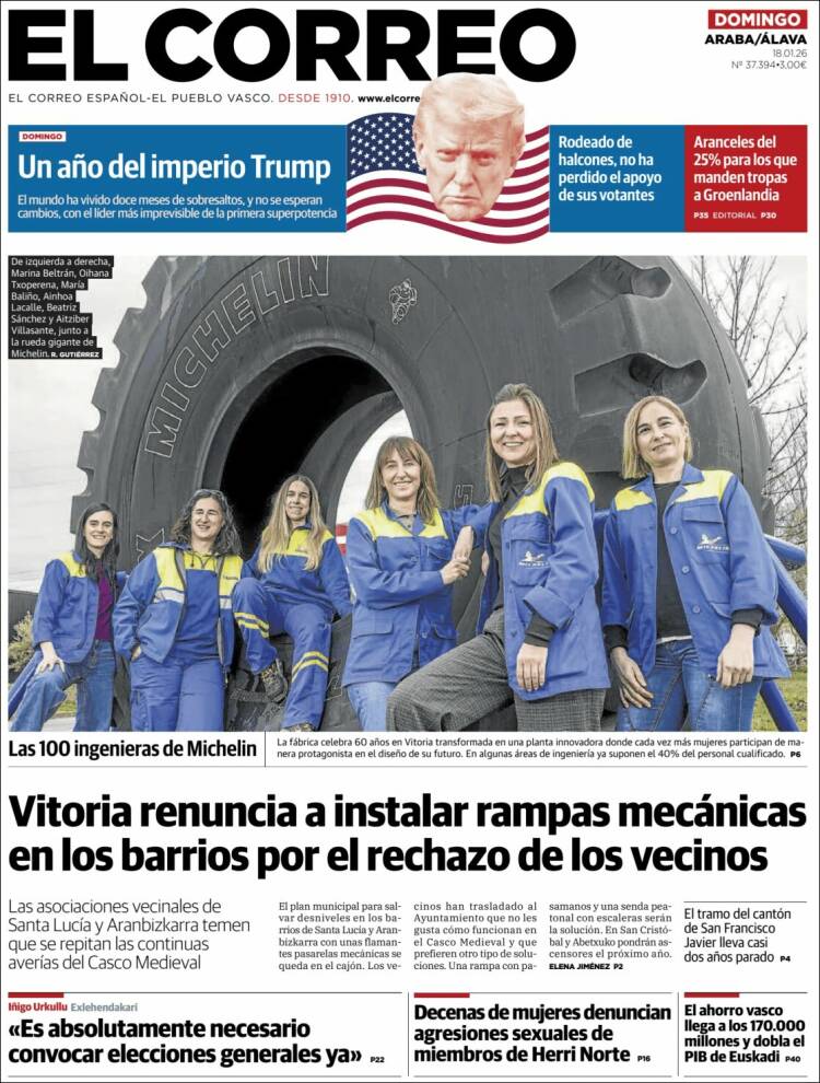 Portada de El Correo - Álava (Espa&ntilde;a)