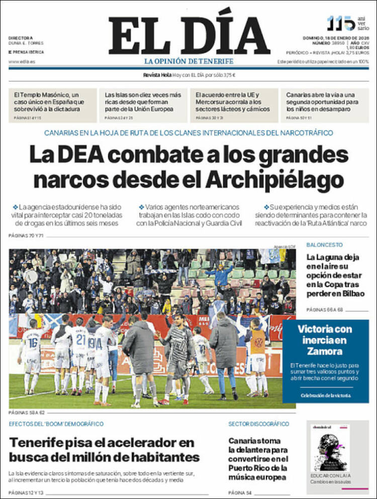 Portada de El Día (Spain)