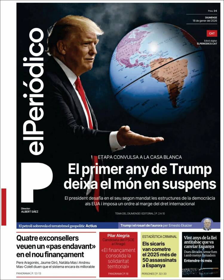 Portada de El Periódico de Catalunya (Espa&ntilde;a)