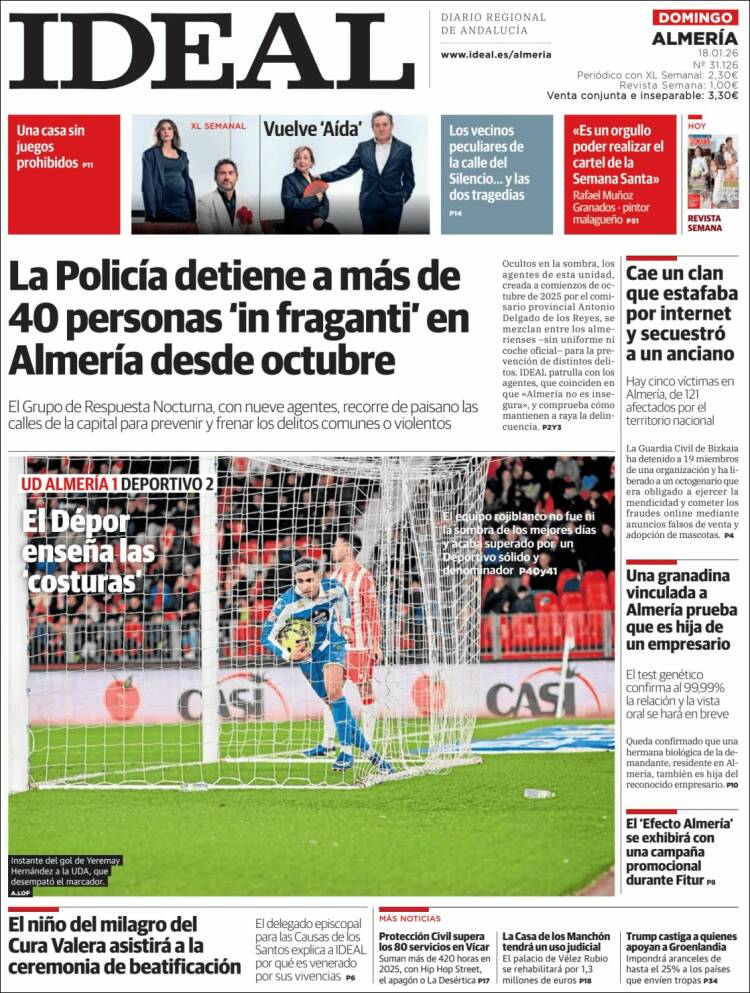 Portada de Ideal Almeria (Espa&ntilde;a)