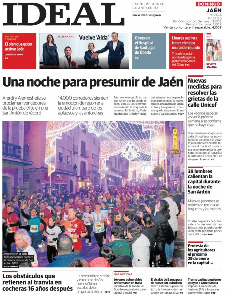 Portada de El Ideal de Jaén (Espa&ntilde;a)