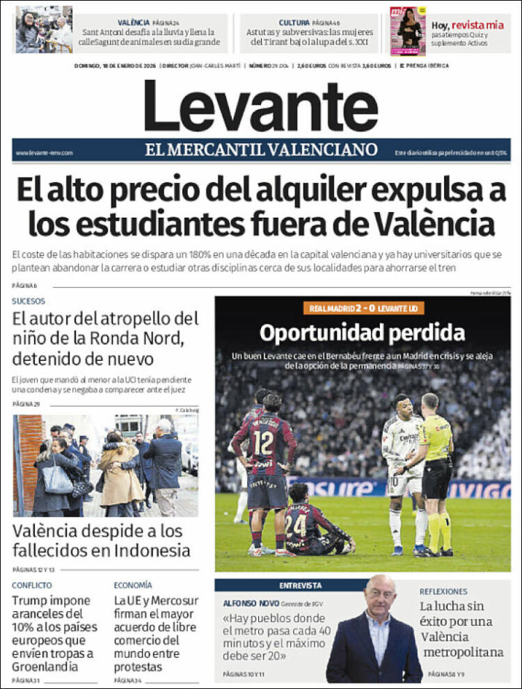 Portada de Levante (Espa&ntilde;a)