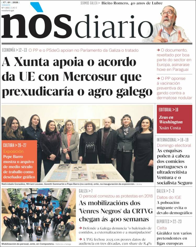 Portada de Nòs Diario (Espa&ntilde;a)