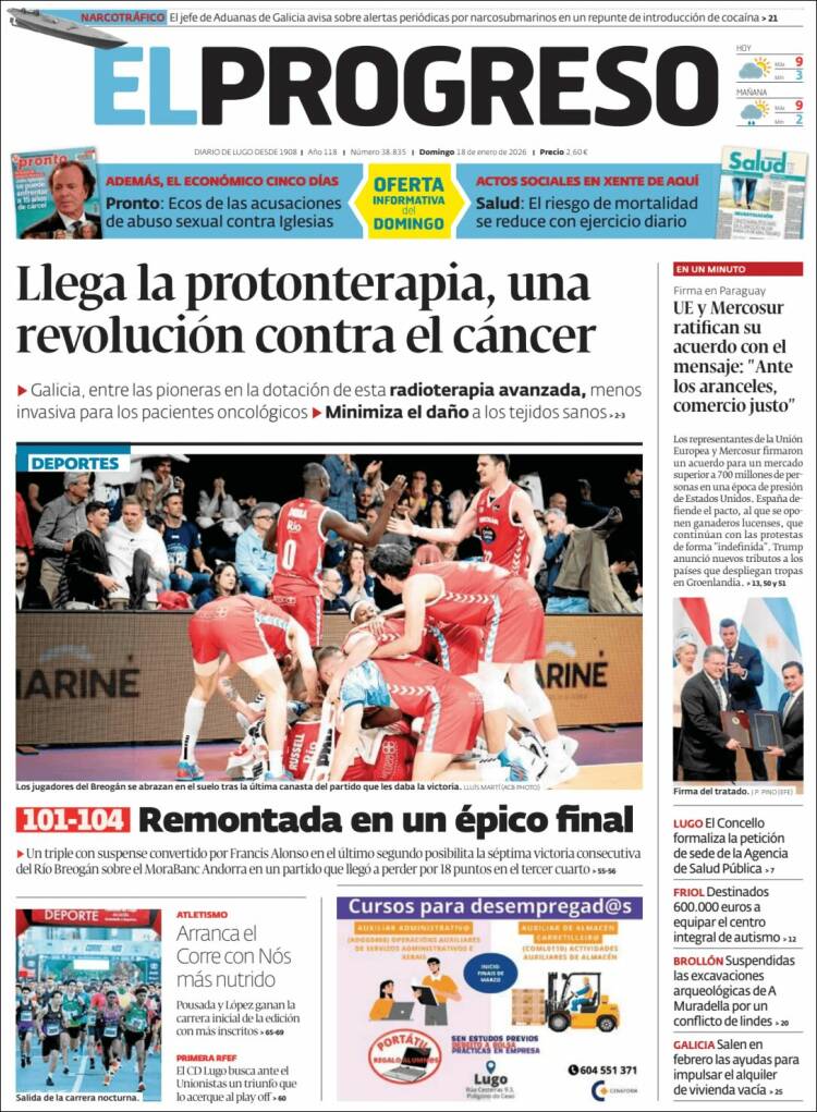 Portada de El Progreso (Espa&ntilde;a)