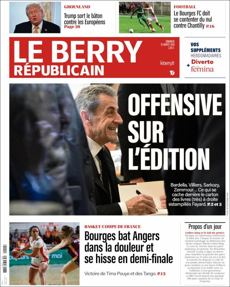Portada de Berry Republicain (Francia)