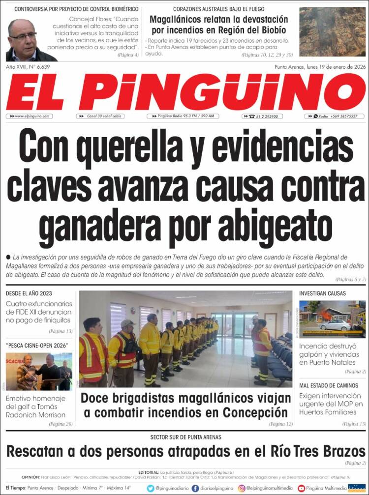 Portada de El Pingüino (Chile)