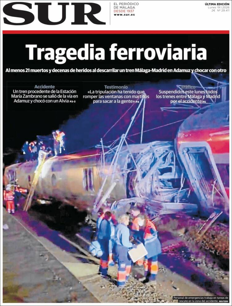 Portada de Diario el Sur (Espa&ntilde;a)