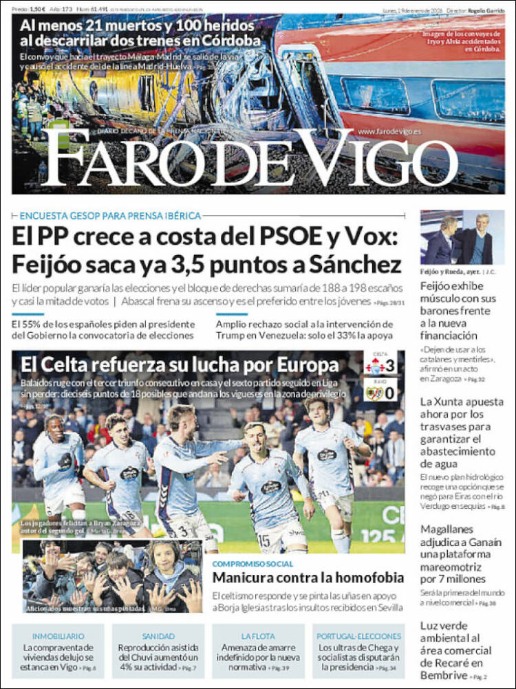 Portada de Faro de Vigo (Espa&ntilde;a)