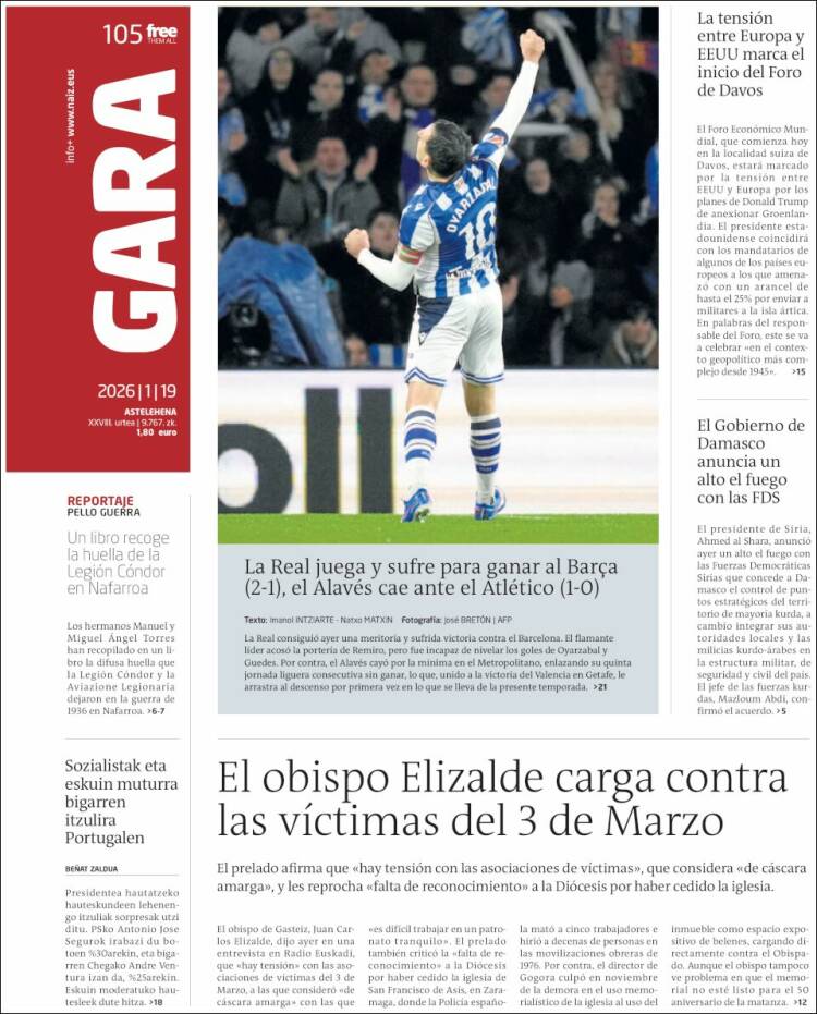 Portada de Gara (Espa&ntilde;a)