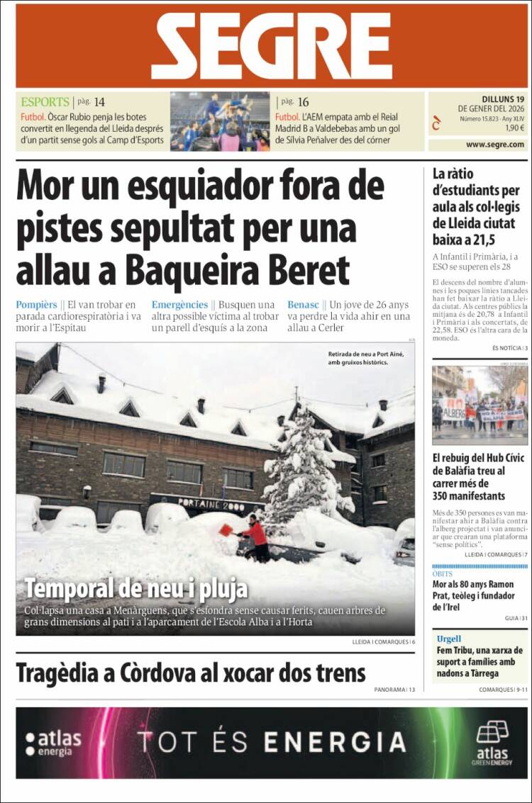 Portada de Segre (Espa&ntilde;a)