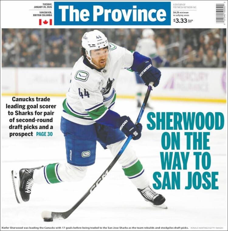 Portada de The Province (Canad&aacute;)