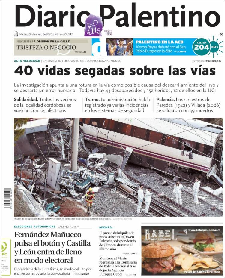 Portada de Diario Palentino (Espa&ntilde;a)