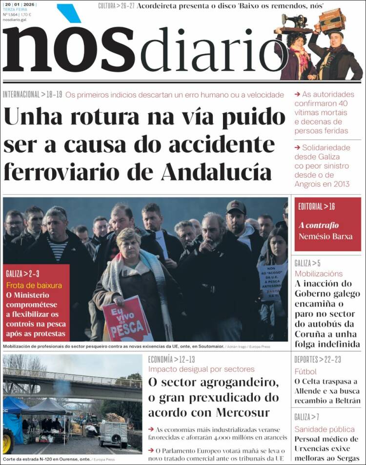 Portada de Nòs Diario (Espa&ntilde;a)
