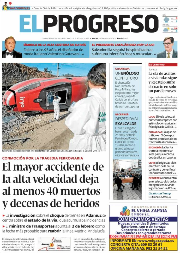 Portada de El Progreso (Espa&ntilde;a)