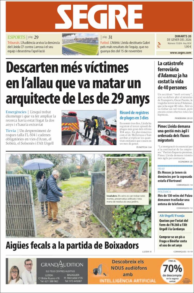 Portada de Segre (Espa&ntilde;a)