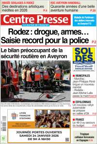 Portada de Centre Presse (France)