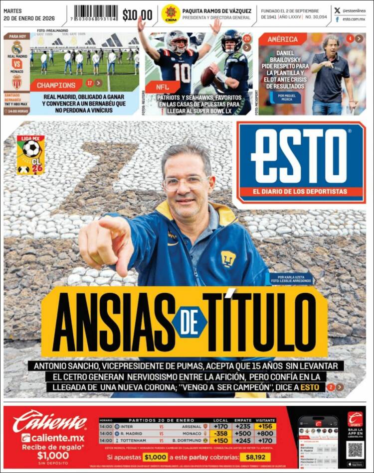 Portada de Esto (M&eacute;xico)