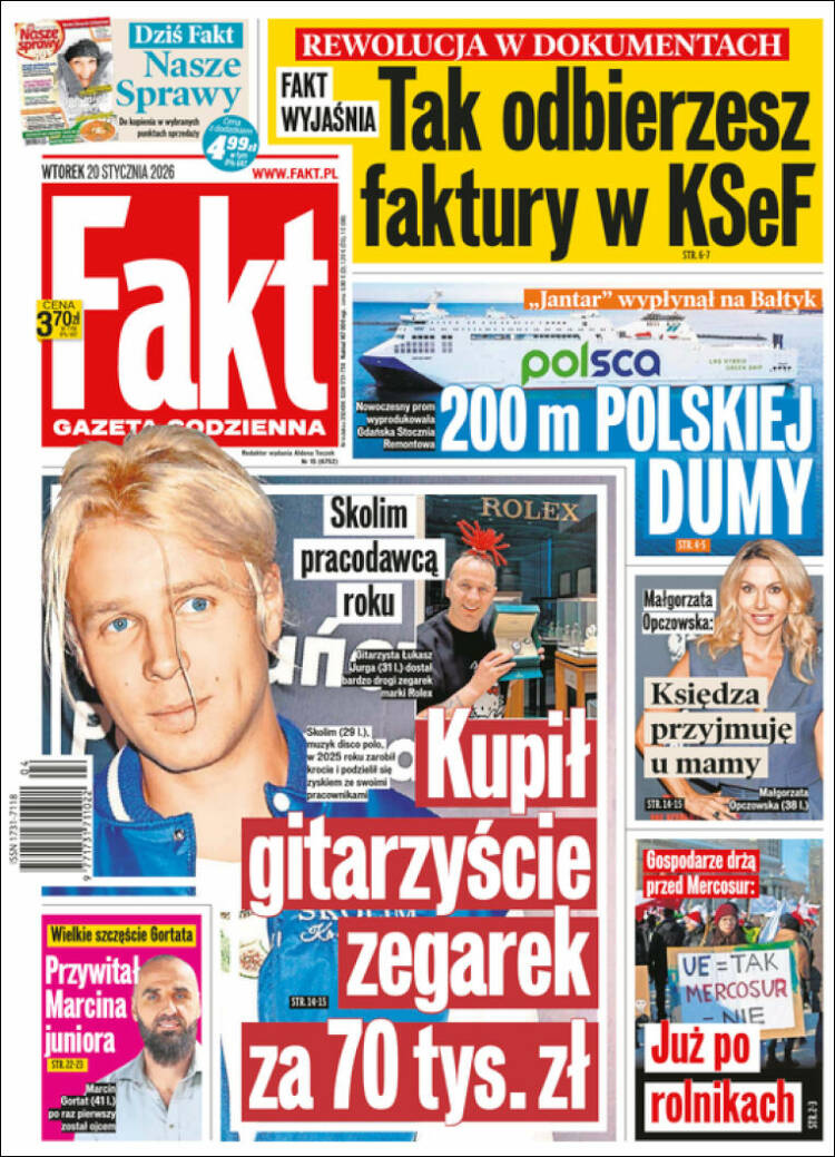 Portada de Fakt (Polonia)