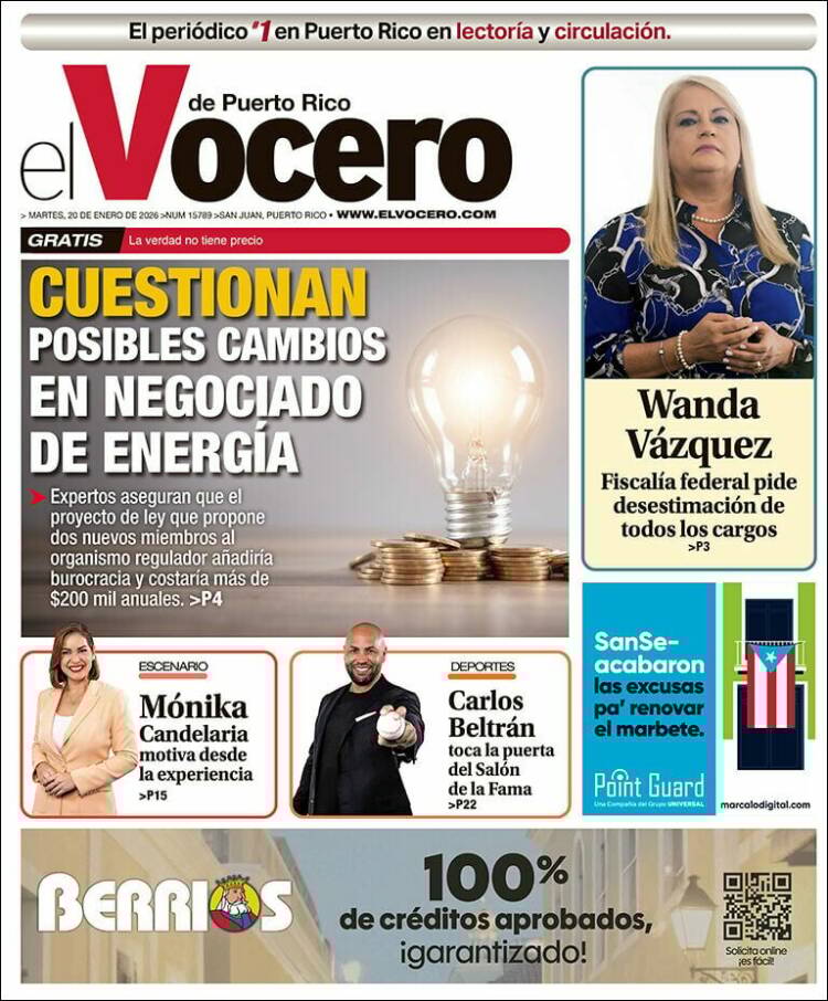 Portada de Vocero (Puerto Rico)