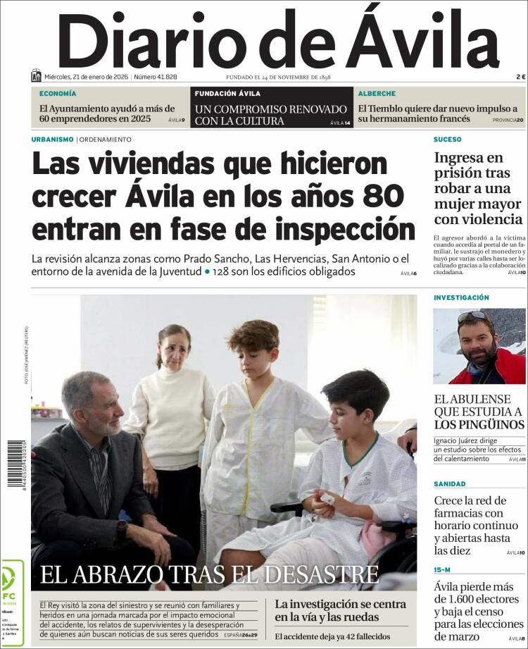 Portada de Diario de Ávila (Espa&ntilde;a)