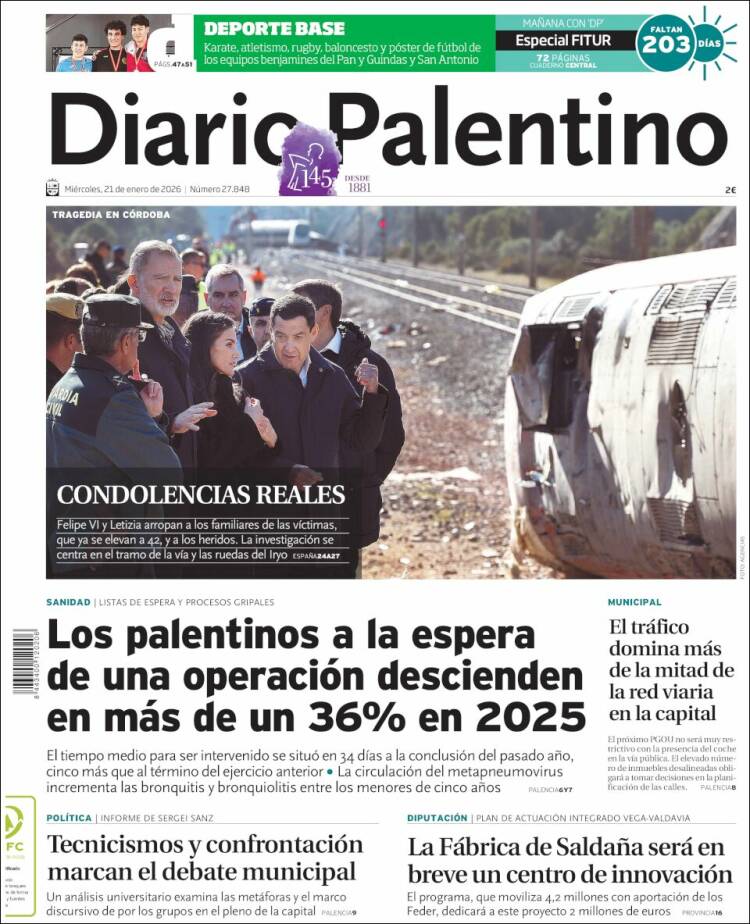 Portada de Diario Palentino (Espa&ntilde;a)