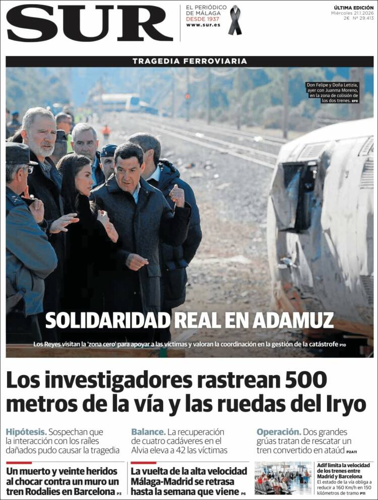 Portada de Diario el Sur (Espa&ntilde;a)