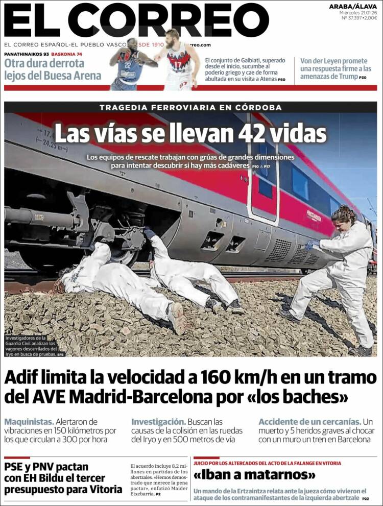 Portada de El Correo - Álava (Espa&ntilde;a)