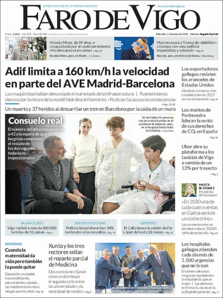 Portada de Faro de Vigo (Espa&ntilde;a)