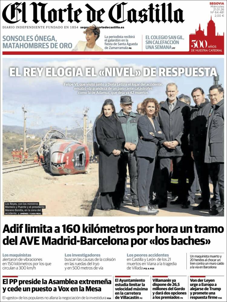 Portada de Norte de Castilla - Segovia (Espa&ntilde;a)