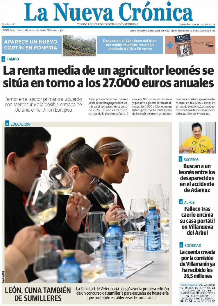 Portada de La Nueva Crónica (Espa&ntilde;a)