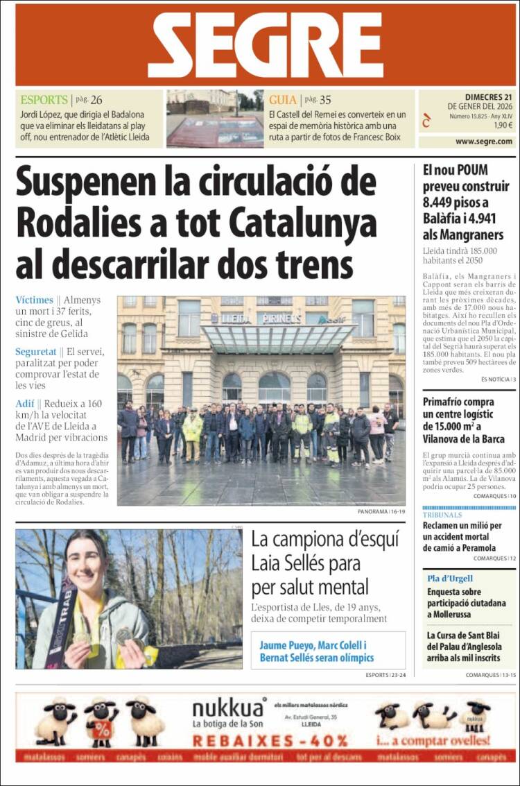 Portada de Segre (Espa&ntilde;a)
