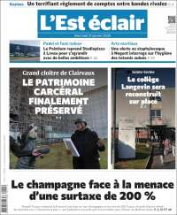 Portada de L'Est Eclair (Francia)