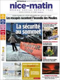 Portada de Nice-Matin (Francia)